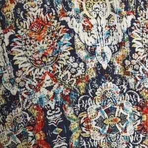 Sleeveless Print Halter Top Multicolor Boho